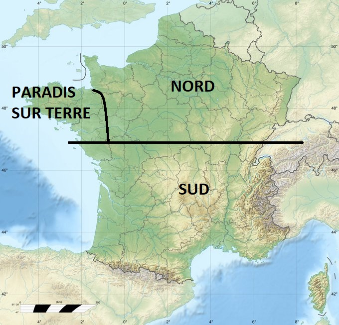 La Limite Du Nord Et Du Sud En France ?  Veille dedans Carte Sud Est De France 