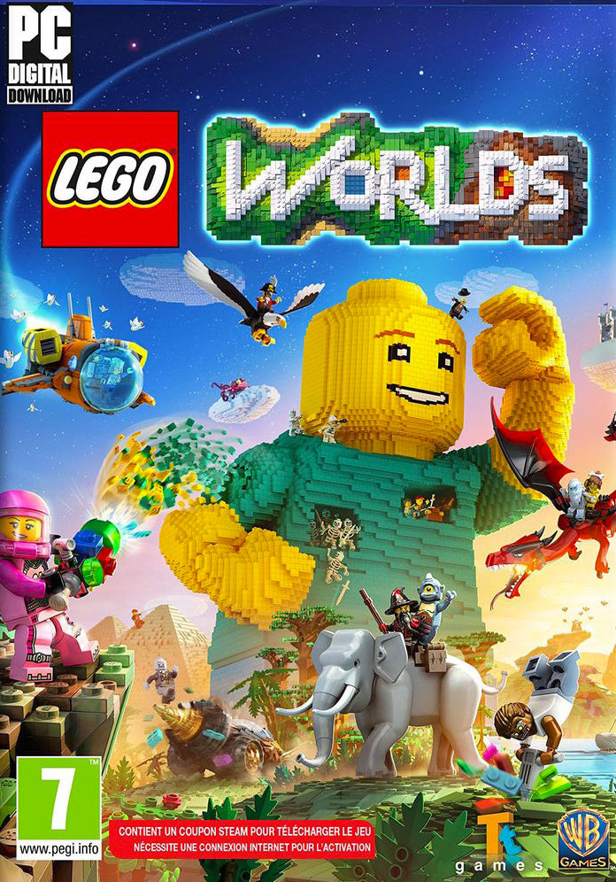 Lego Jeux Vidéo Pc-Lw Pas Cher, Lego Worlds - Pc concernant Jeux