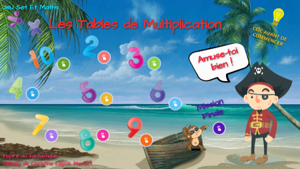 Les Tables De Multiplications By Jeu Set Et Maths On Genially pour Jeu Set Maths 