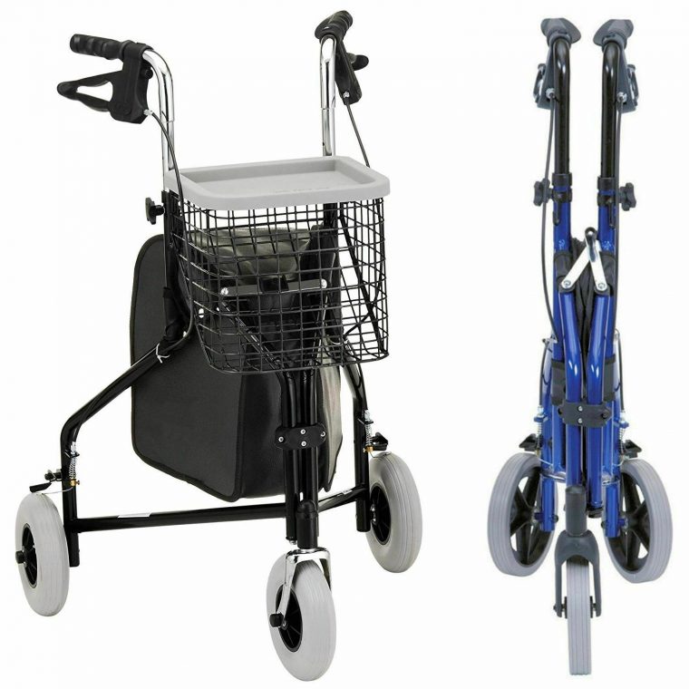 Lightweight Tri-Walker Rollator Mobility 3 Wheeled Walking tout Rollator Tri Walker