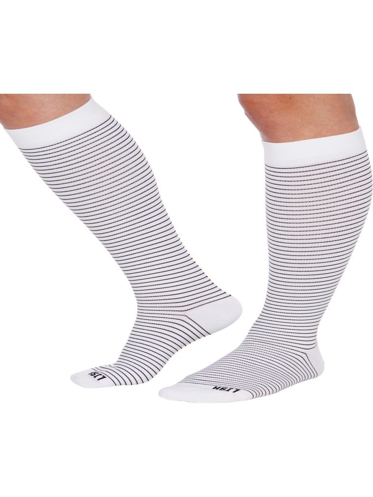 Lish Skinny Stripe Wide Calf Compression Socks – Graduated destiné Walmart Compression Stockings