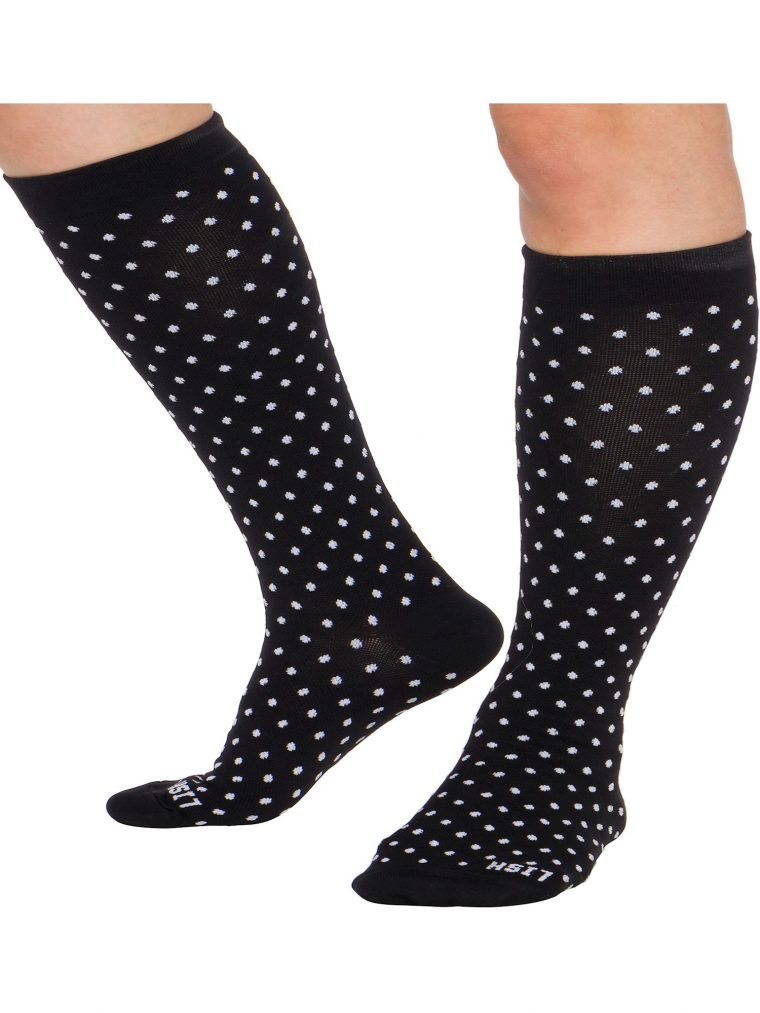 Lish Spot On Wide Calf Compression Socks – Graduated 15-25 dedans Compression Stockings Walmart