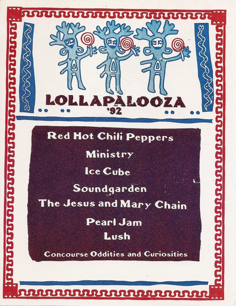 Lollapalooza 1992 – Kitsap Co Fairgrounds  Cartel De avec Lollapalooza Posters