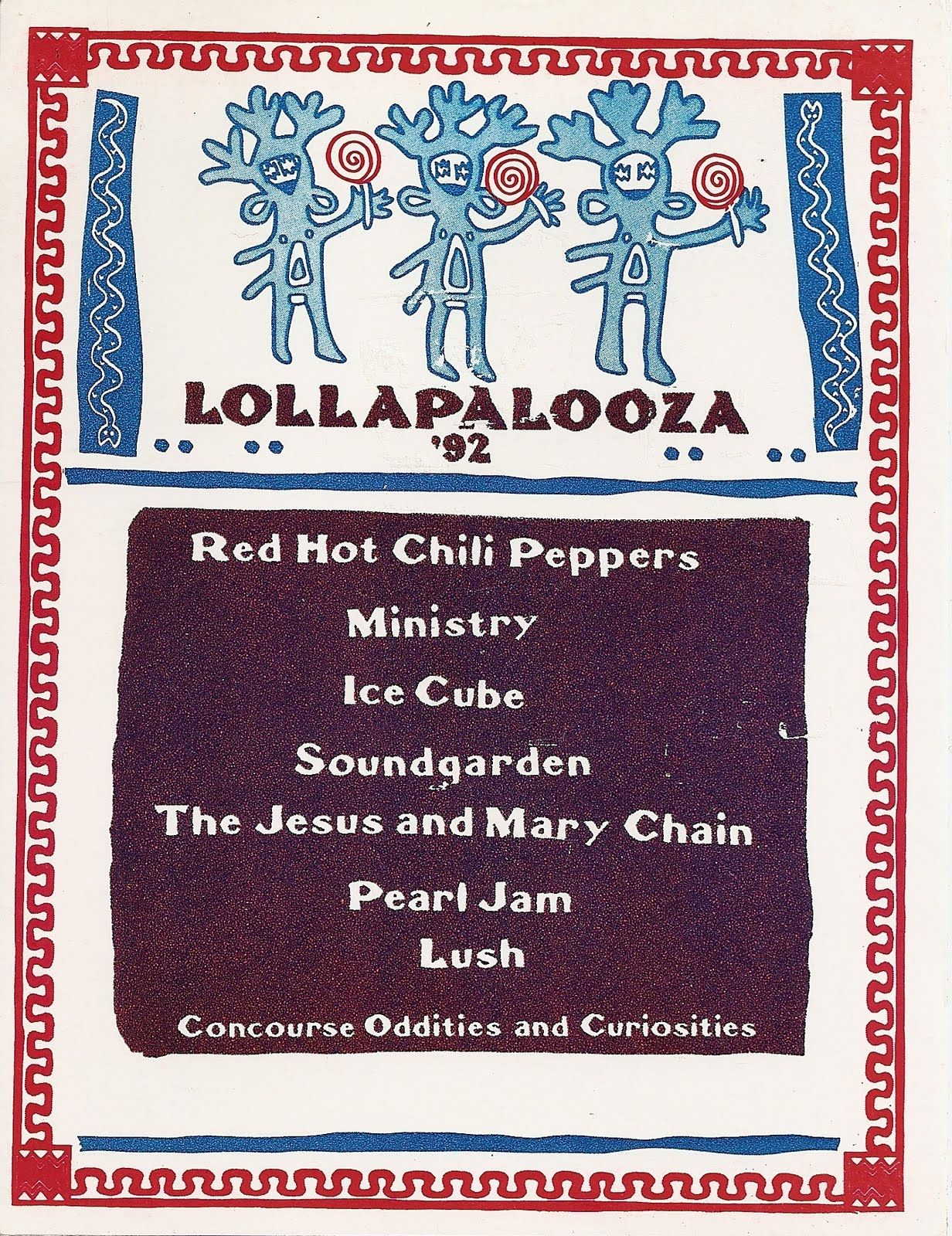 Lollapalooza 1992 - Kitsap Co Fairgrounds  Cartel De avec Lollapalooza Posters 