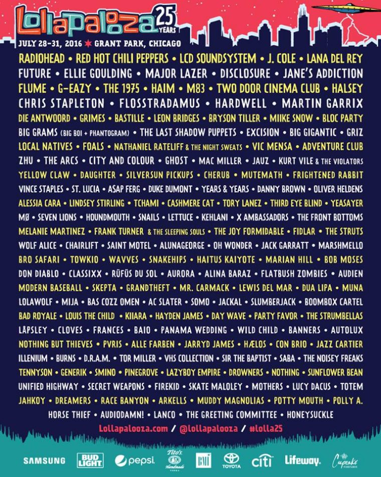 Lollapalooza Announces 2016 Aftershows serapportantà Lollapalooza Reddit