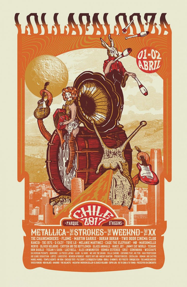 Lollapalooza Chile Poster – Rodolfo Jofre On Behance # à Lollapalooza Posters