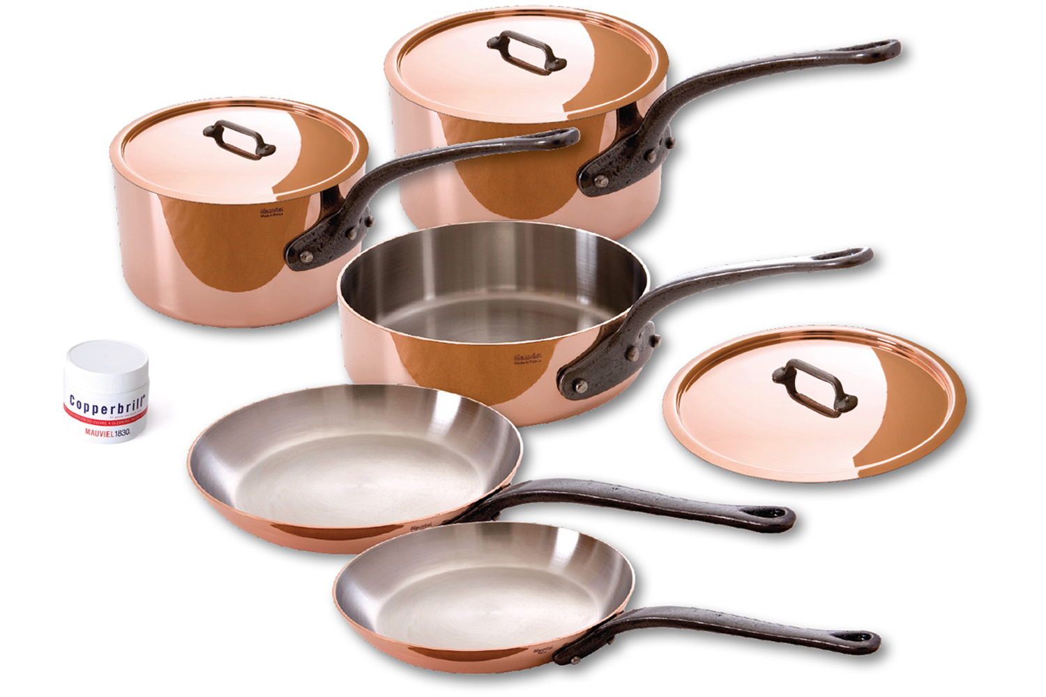 Mauviel Copper M'150C 8 Piece Cookware Set  Feedset dedans Mauviel Cookware Set