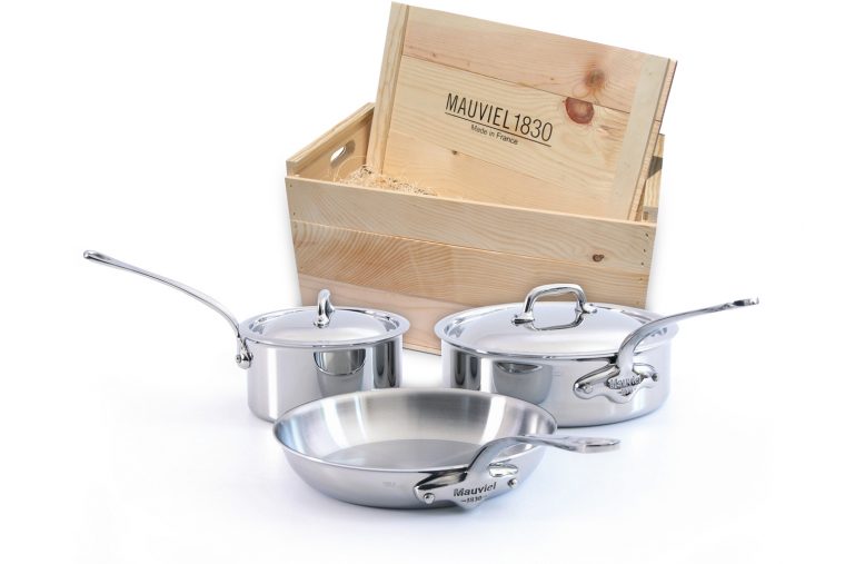 Mauviel M'Cook Stainless Steel 5 Piece Cookware Set W tout Mauviel Cookware Set