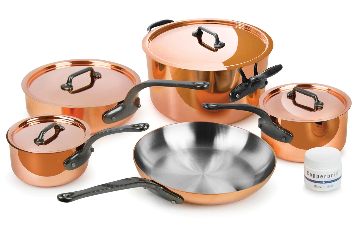 Mauviel M&amp;#039;Heritage 250C Copper Cookware Set, 9 Piece concernant Mauviel Cookware Set 