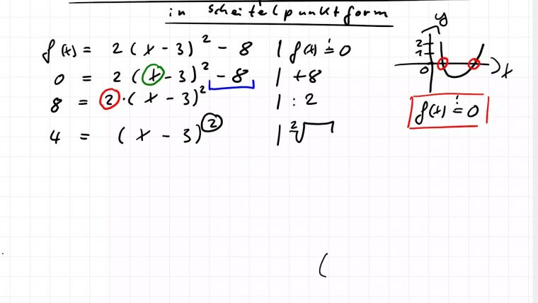 quadratische funktionen aufgaben nullstellen
