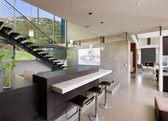 Mini Bar Modern Home Interior Design In Calabasas By encequiconcerne Modern Kitchen Remodel Calabasas 