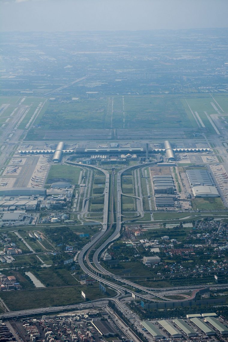 Misc  Airport From Above  Suvarnabhumi Airport, Dubai tout Lga To Bangkok