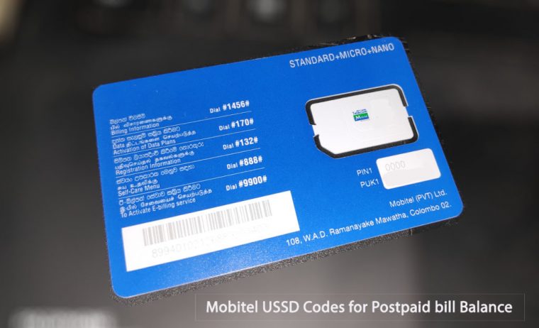 Mobitel Ussd Codes For Postpaid Bill Balance – Couple Sim.lk pour Mobily Postpaid 3 Sim Packages