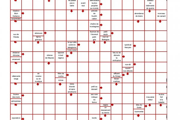 Mots Fleches En Ligne Concours - Grille De Mots Fléchés dedans Mots Fléchés Géants En Ligne 