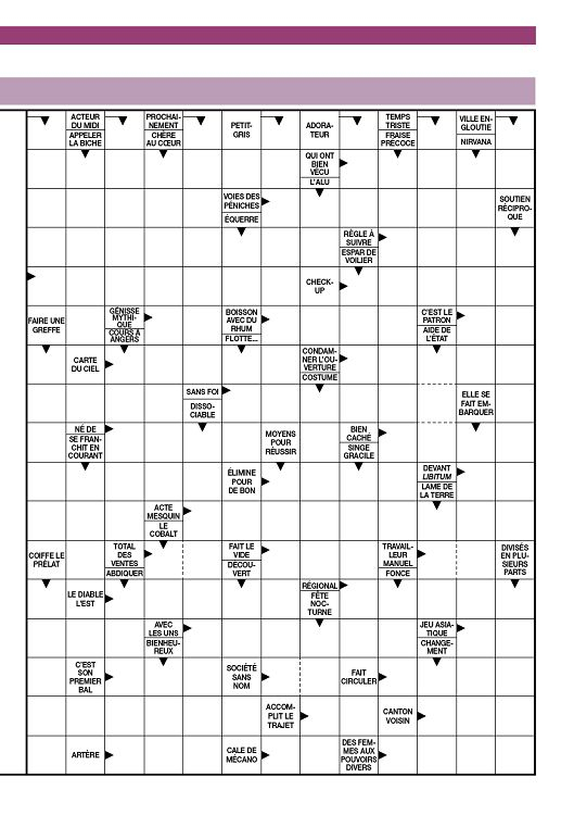 Mots Fleches Gratuits Metro - Grille De Mots Fléchés dedans Jeux Fleches Gratuits Force 1 