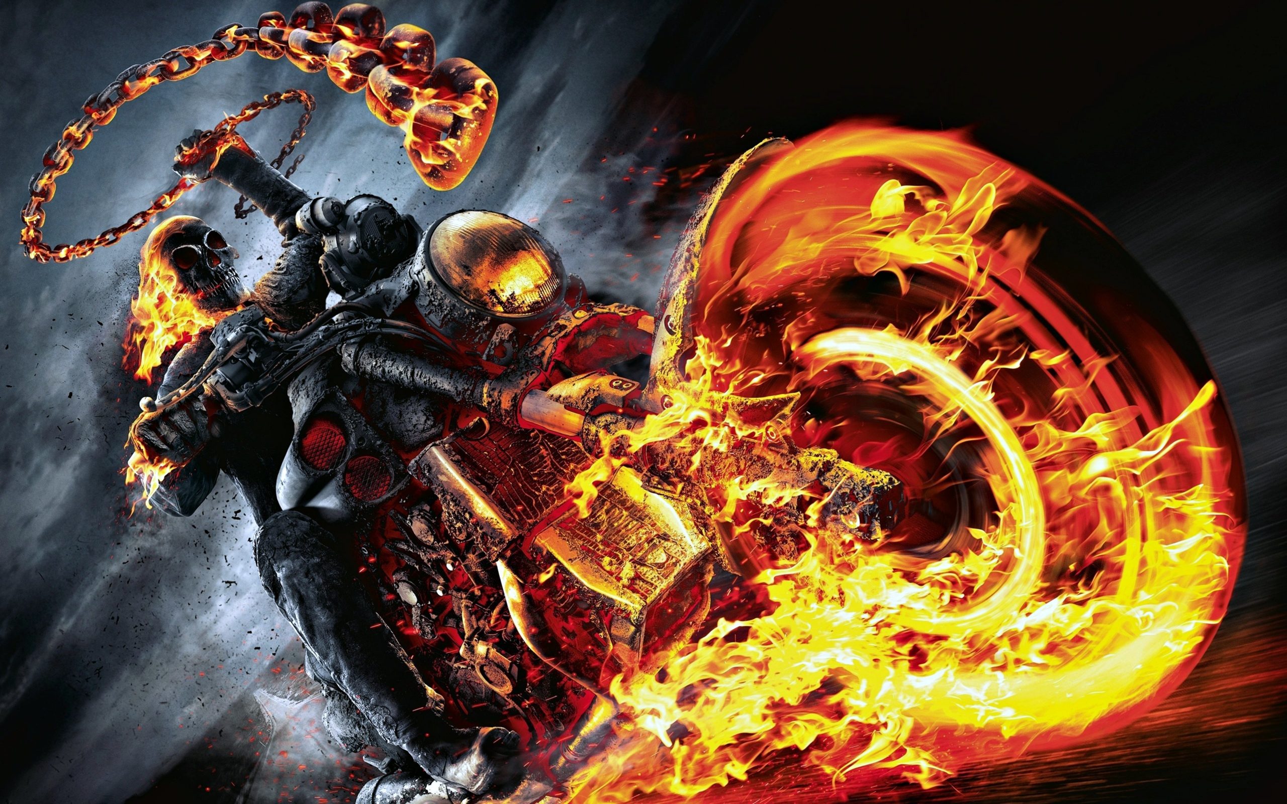 Movies, Ghost, Rider, Motorcycle, Fire Wallpapers Hd encequiconcerne Ghost Rider Wallpaper 