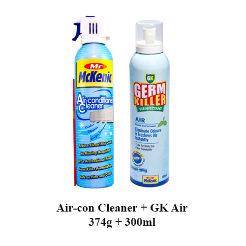 Mr Mckenic Twin Pack Air-Con Cleaner 374G Gk Air 300Ml intérieur Mckenic 