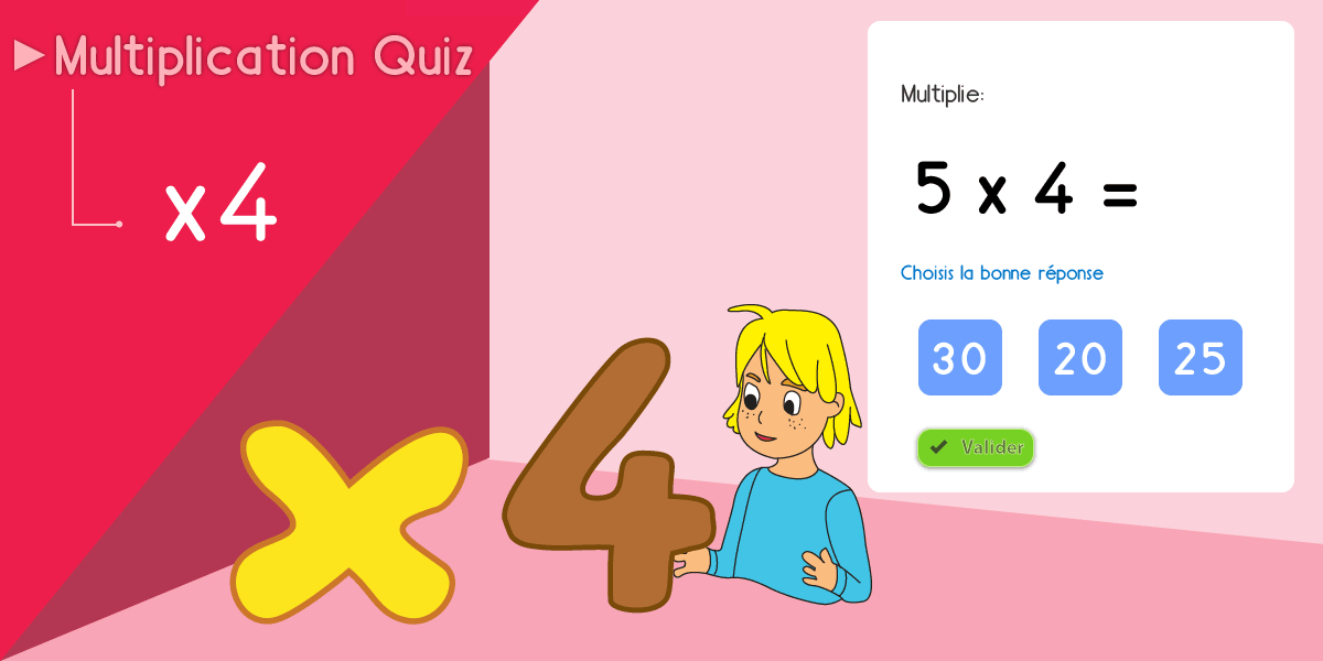 Multiplier Par 4 Fiche Multiplication Jeu Éducatif En Ligne dedans Jeux Educatif Ms 