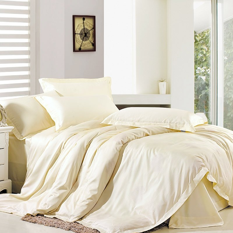 Noble Excellence Luxury Solid Beige Simply Shabby Chic tout Simply Shabby Chic Bedding 