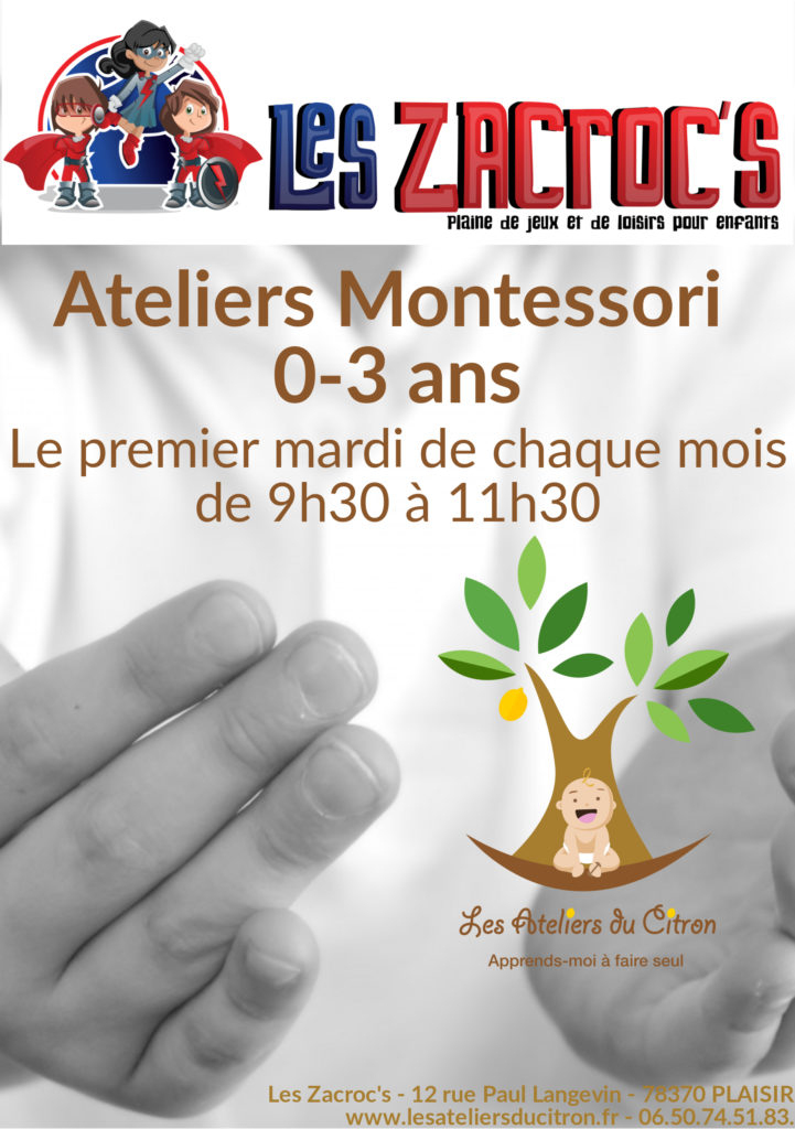 Nouveau! Des Ateliers Montessori 0-3 Ans - Les Ateliers Du à Les Zacrocs 