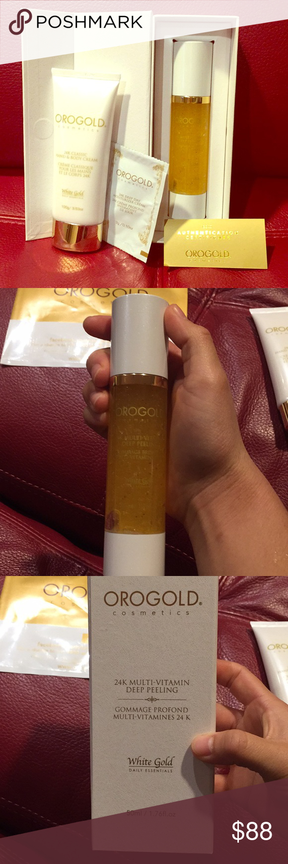Orogold Cosmetics 24K Multi Vitamin Deep Peeling  Orogold dedans Orogold Cream 
