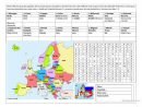 Pays D'Europe, Capitales, Monnaies Fiche D'Exercices encequiconcerne Capitale Des Pays Européens