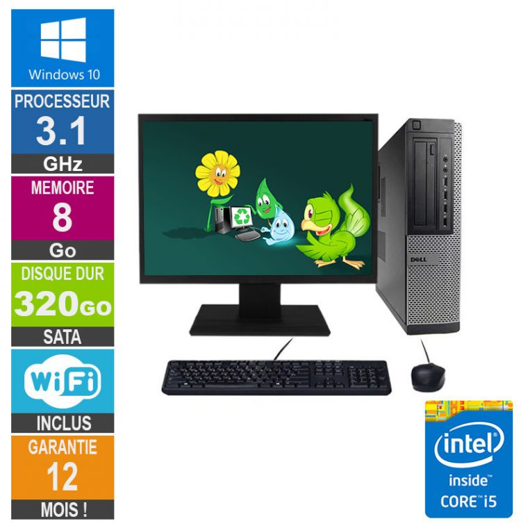 Pc Dell Optiplex 3020 Sff I3-4130 3.40Ghz 4Go1To Wifi W10 tout I3 4130 Vs I5 2400