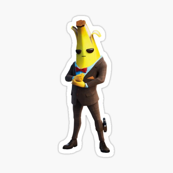 Peely Banana Stickers  Redbubble encequiconcerne Skate Banane Fortnite 