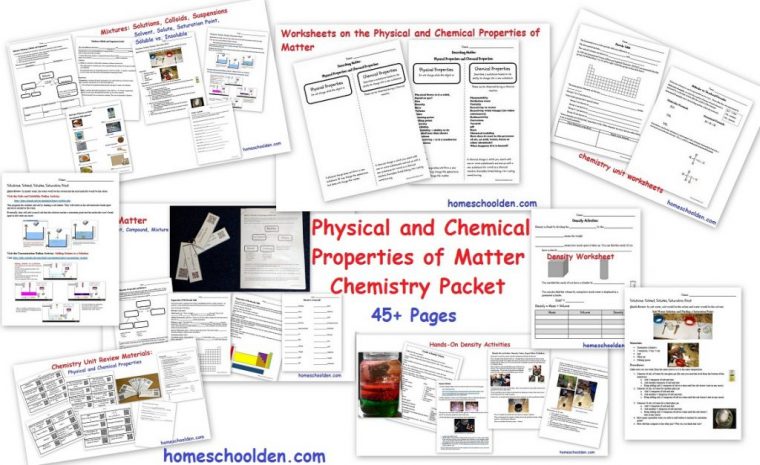 Physical Properties Of Matter – Chemical Properties Of destiné Physical Properties."