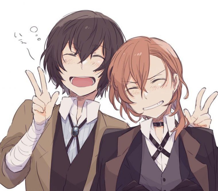 Pin On Bungou Stray Dogs pour Chuuya And Dazai