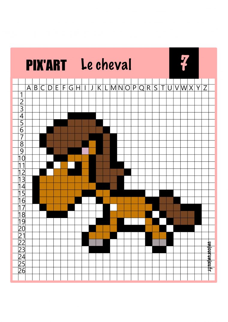 Pixel Art Animaux A Imprimer – Gamboahinestrosa intérieur Dessin A Imprimer Pixel