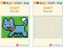 Pixel Art Facile : Chat encequiconcerne Pixel Art À Imprimer Facile