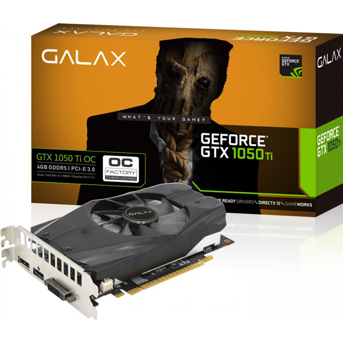 Placa De Vídeo Galax Geforce Gtx 1050 Ti Oc 4Gb concernant Gtx 1050 ราคา