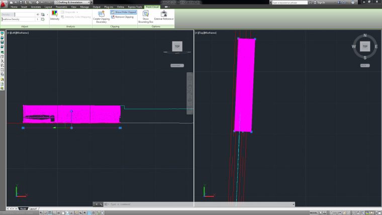 Point Cloud Clipping Boundary No Data Visible intérieur Autocad Clip Boundary Visibility