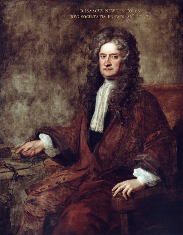 Portrait Of Isaac Newton (1642-1727) – Charles Jervas dedans Isaacphysics