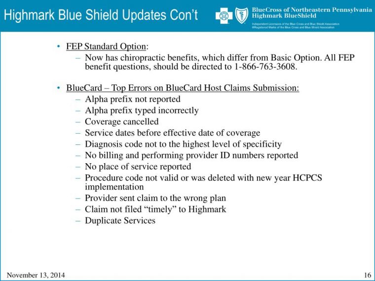 Ppt – Blue Cross Of Northeastern Pennsylvania, First pour Chiropractor Bcbs Federal Employee Program