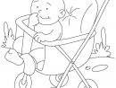 Pram Coloring Page 1  Download Free Pram Coloring Page 1 pour Coloriage Buggy
