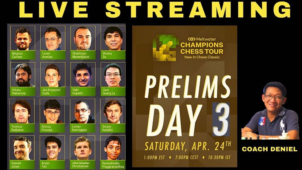 Prelims Day 3! Meltwater Champions Chess Tour: New In concernant Meltwater Chess 