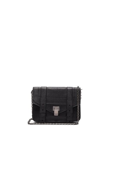 Proenza Schouler Large Ps1 Chain Wallet In Black  Fwrd concernant Ps1 Large Chain Wallet 