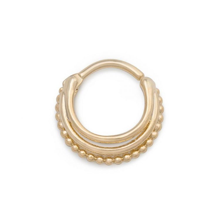 Pvd Gold Stacked Micron Bib Septum Clicker (16G) Highness Nz intérieur Septum Clicker Pvd Gold Stacked Micron Bib Septum Clicker (16G) Highness Nz intérieur Septum Clicker