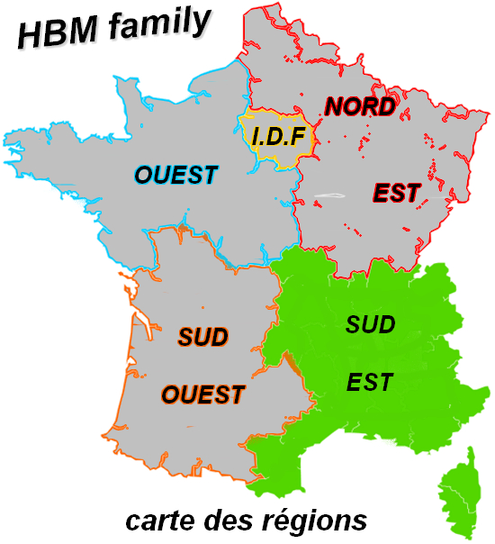Région Sud Est :: Hbmfamily pour Carte Sud Est De France 