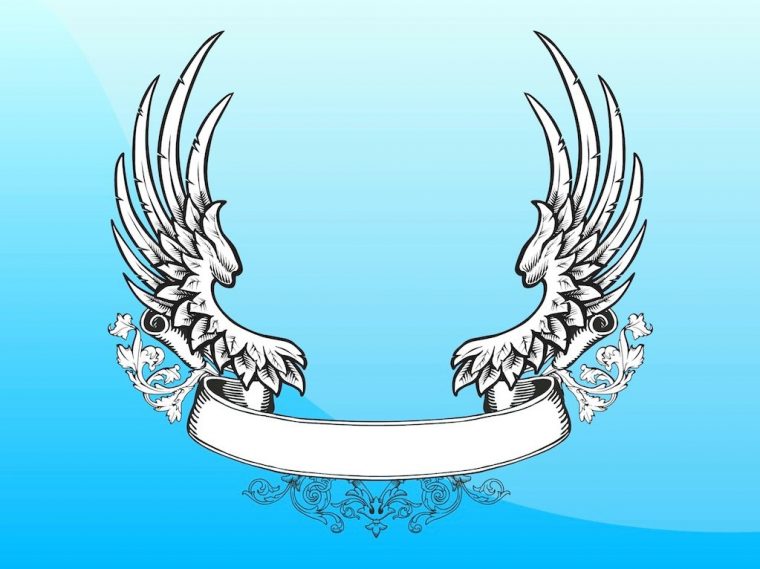 Retro Wings Vector Art & Graphics  Freevector destiné Wings Vector