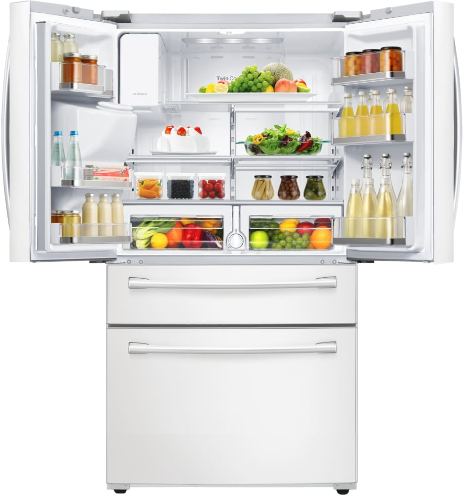 Rf28Hmedbww Samsung White 36&amp;quot; French Door Refrigerator W concernant Samsung French Door Refrigerator 