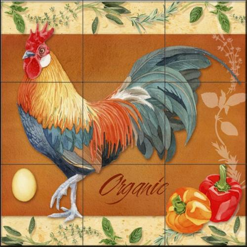 Rooster Tiles - Kitchen Backsplash Tiles - Lw-Rooster pour Rooster Kitchen Tile 