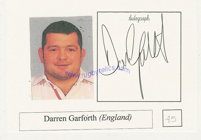 Rugby Autographs – Signed Photocards, Trade Cards, & Plain encequiconcerne Nick Greenstock