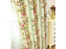 Sage Green Floral Print Polyester Beautiful Shabby Chic dedans Shabby Chic Curtains