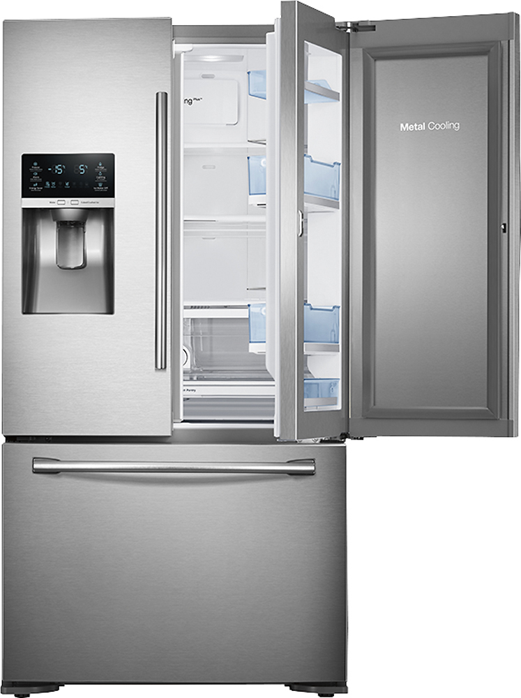 Samsung - 23 Cu. Ft. Counter Depth 3-Door Refrigerator tout Samsung Fridge Freezers 