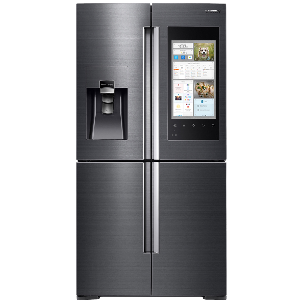 Samsung Family Hub 2.0 671L 4 Door French Door dedans Samsung 4 Door Fridge 