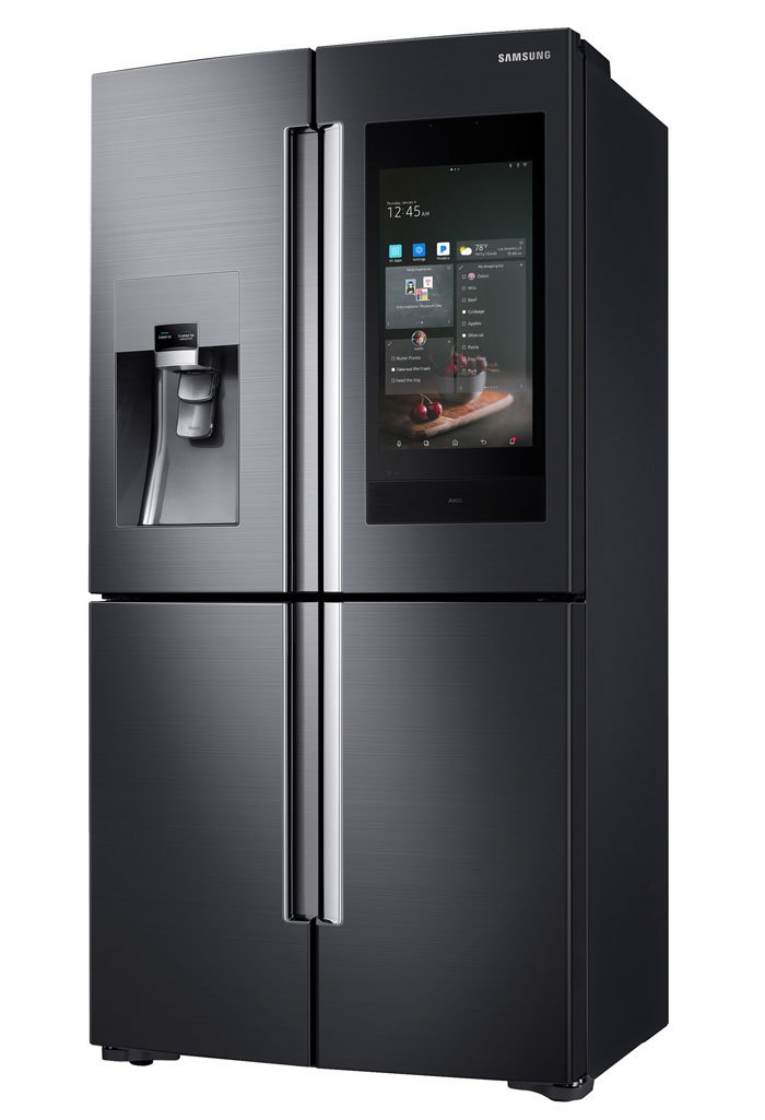 Samsung Family Hub Iot Refrigerator With 21-Inch Display tout Samsung Fridge 