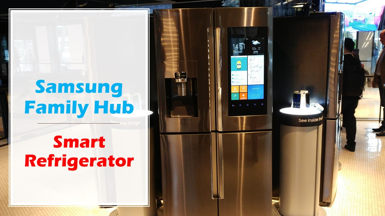 Samsung Family Hub Smart Refrigerator - Booredatwork dedans The Samsung Family Hub 